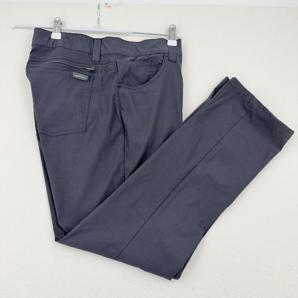 Eddie Bauer Horizon Guide Chino Pants Mens 36x30 Gray Stretch Excellent